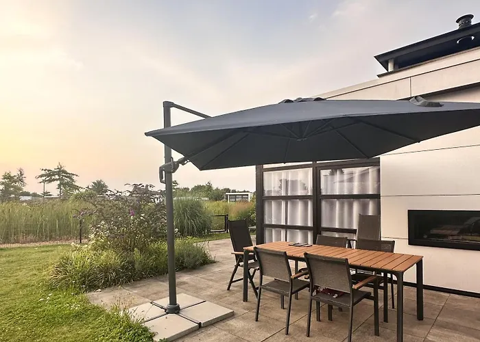 Marina Strandbad Chalet Inselperle mit Zaun&AirCo Nr 84 Olburgen foto